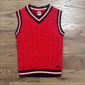 Janie and Jack sweater vest size 5 EUC